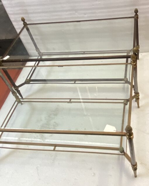 1950/70′ Paire de Tables Basses Maison Jansen Vitrées 93 X 48 X H 49 cm Pdp – Image 3