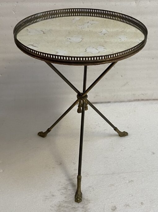 1950′ Guéridon En Bronze Style Néoclassique Diamètre 46,5 cm H 60 cm