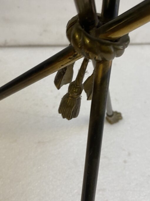 1950′ Guéridon En Bronze Style Néoclassique Diamètre 46,5 cm H 60 cm – Image 8
