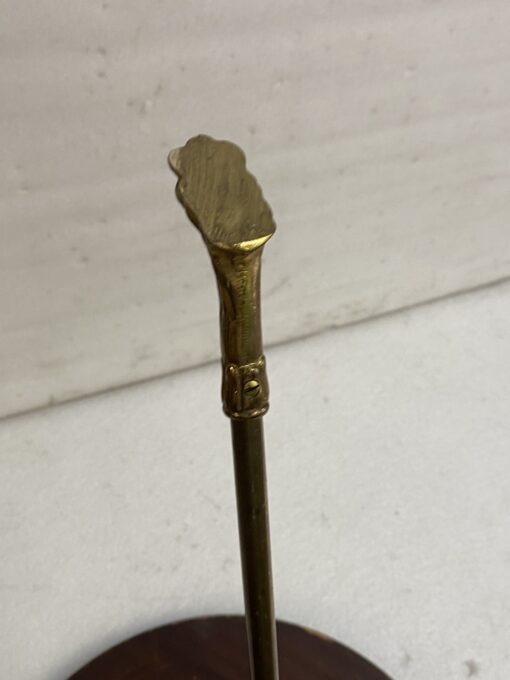 1950′ Guéridon En Bronze Style Néoclassique Diamètre 46,5 cm H 60 cm – Image 4