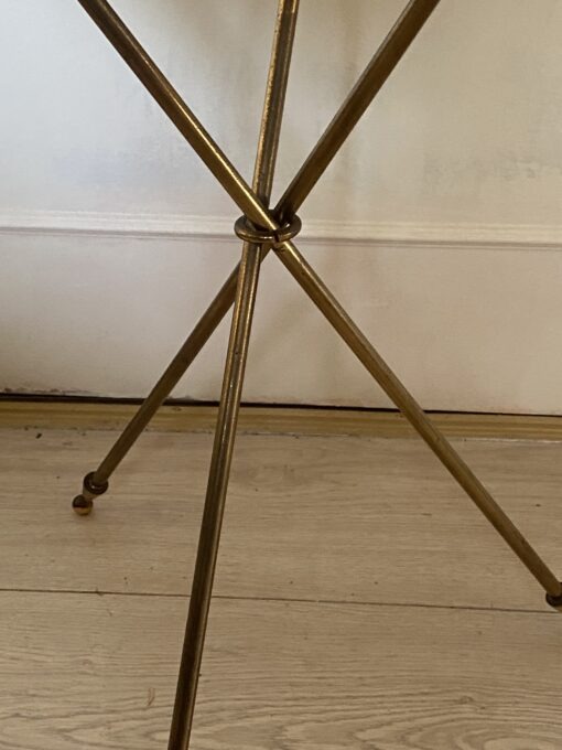 1950′ Guéridon En Bronze Style Néoclassique Diamètre 40 cm H 57,5 cm – Image 10