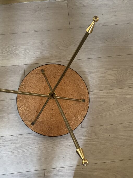 1950′ Guéridon En Bronze Style Néoclassique Diamètre 40 cm H 57,5 cm – Image 6