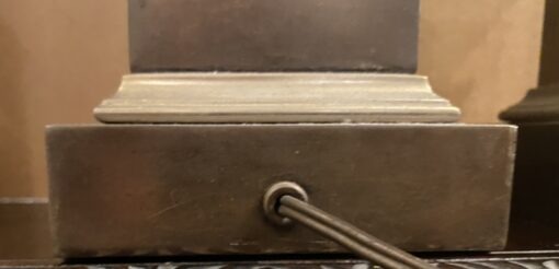 1950/70 Série de 3 Lampes en Bronze Décor Pomme de Pin Signée Charles – Image 28