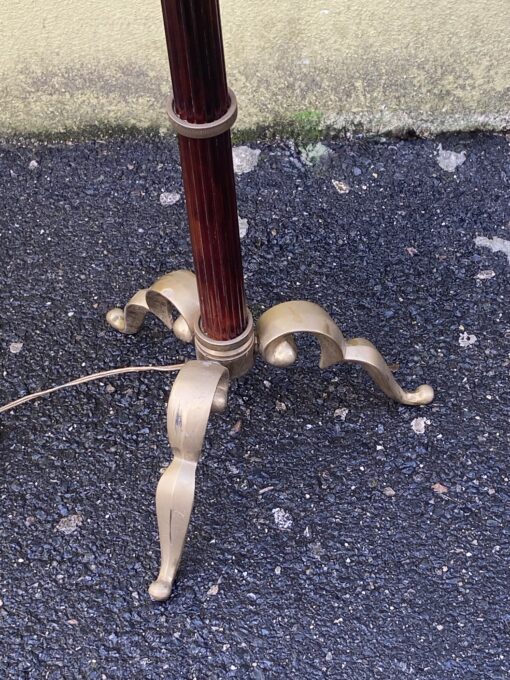 1970′ Lampadaire Neoclassique En Bronze Et Bakélite Maison Jansen  H 170 cm – Image 10