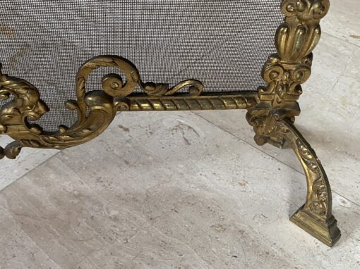 1880′ Pare Etincelles N 3 En Bronze Doré A La Salamandre – Image 13