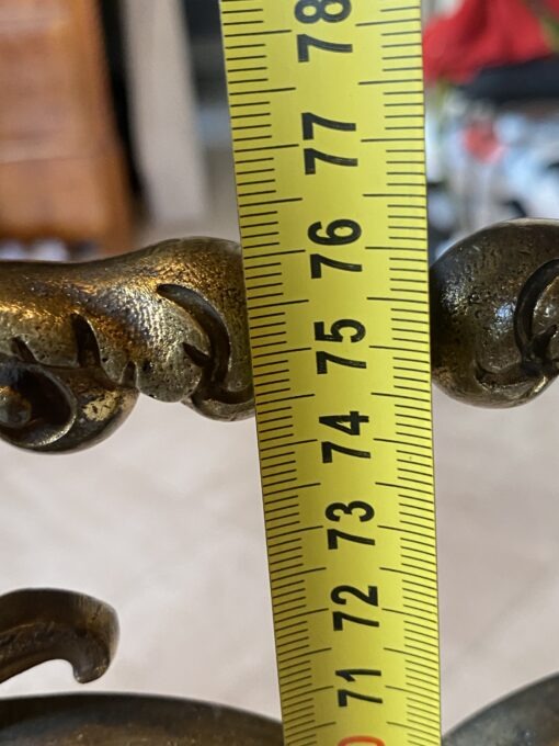 1880′ Pare Etincelles N 3 En Bronze Doré A La Salamandre – Image 3