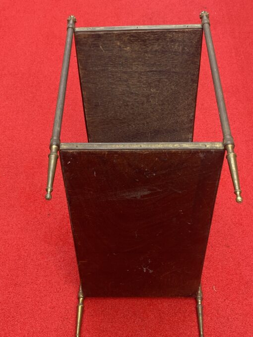 1970′Bouts De Canapé En Bronze à 2 Niveaux Maison Bagués Plateaux Verre  36 X 64 X H 62 cm – Image 6