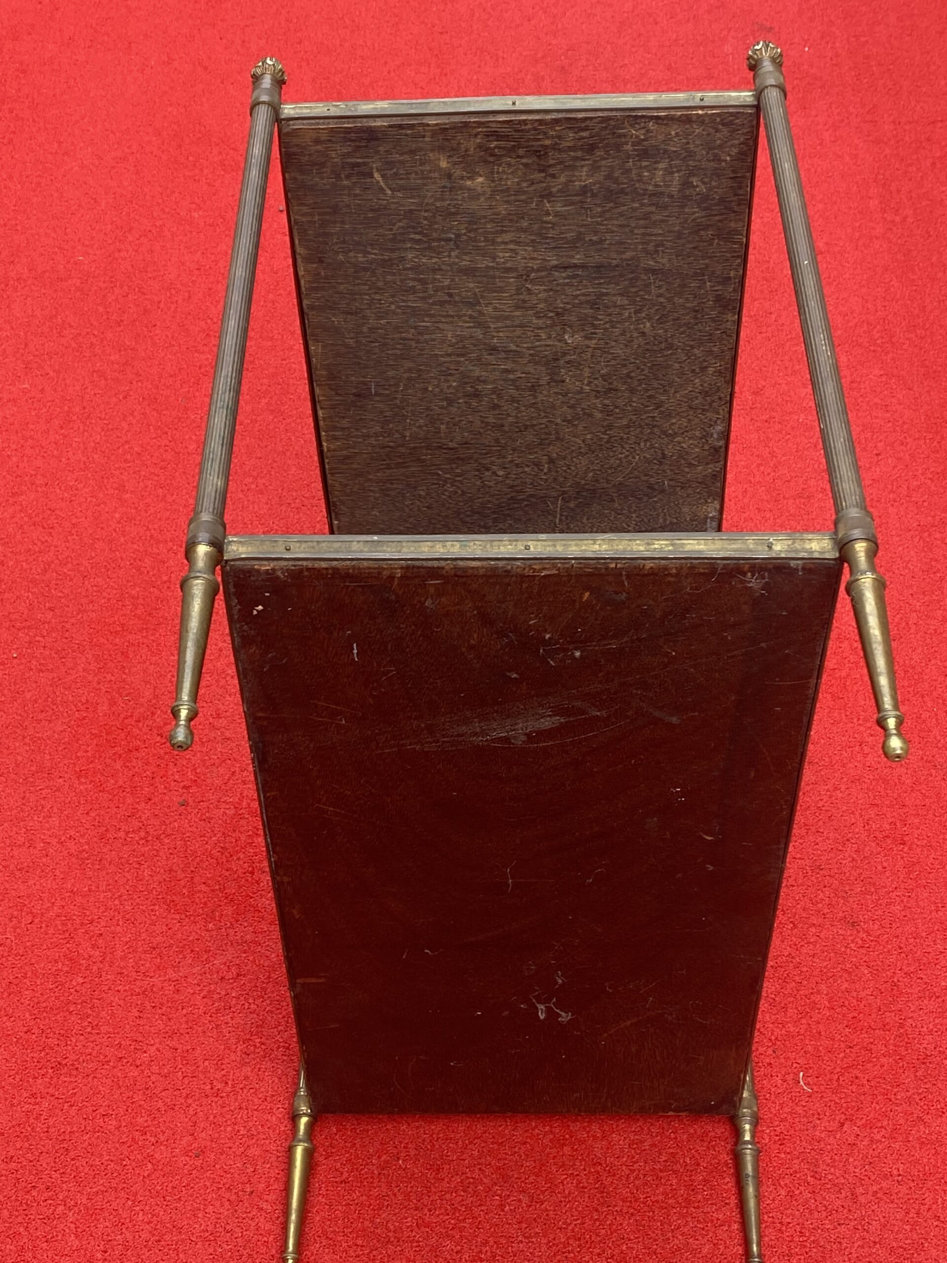 1970′Bouts De Canapé En Bronze à 2 Niveaux Maison Bagués Plateaux Verre  36 X 64 X H 62 cm – Image 6