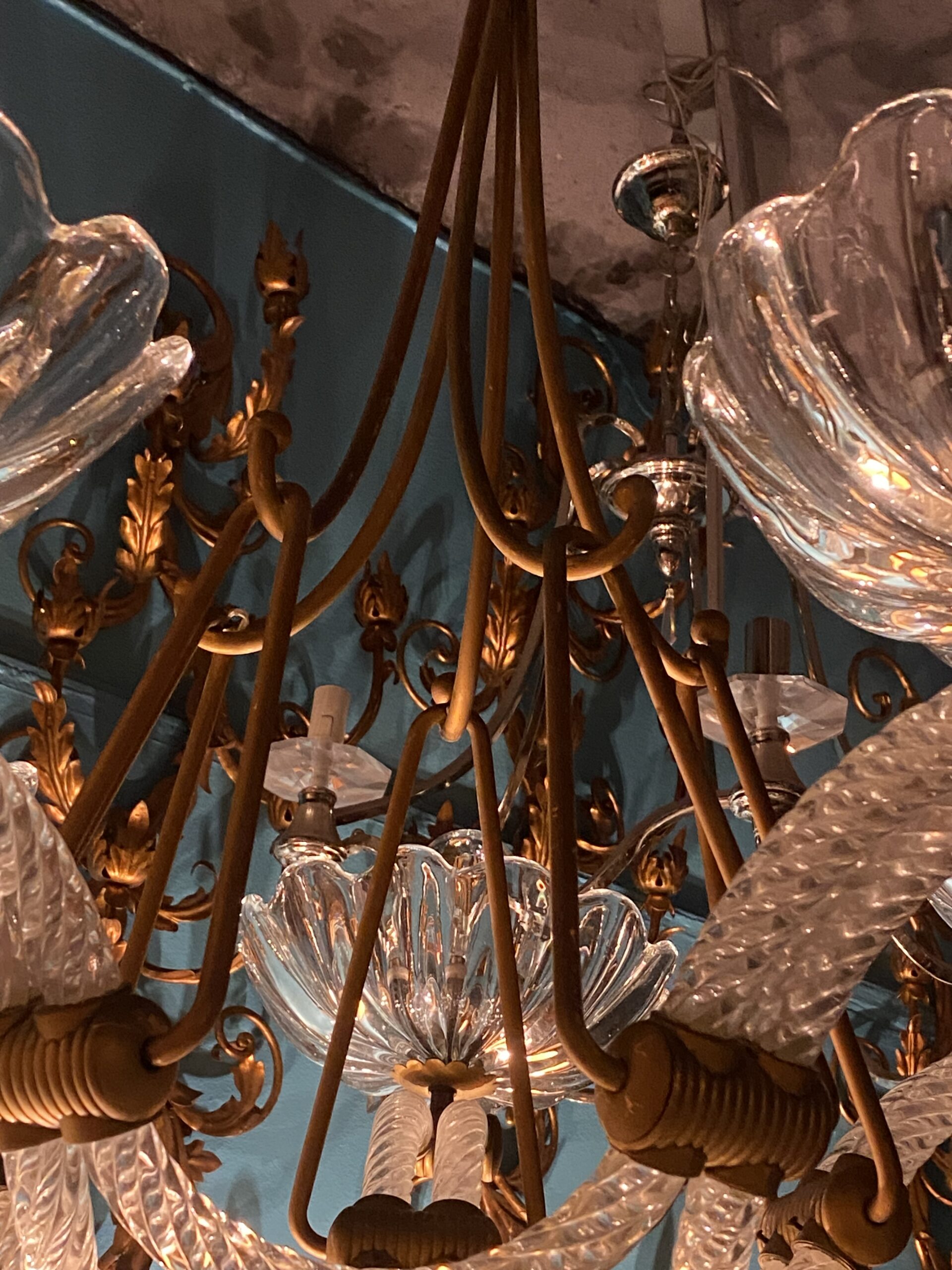 1940' Barovier Chandelier 5 Arms of Light Ø 82 cm x H 110 cm - Image 6