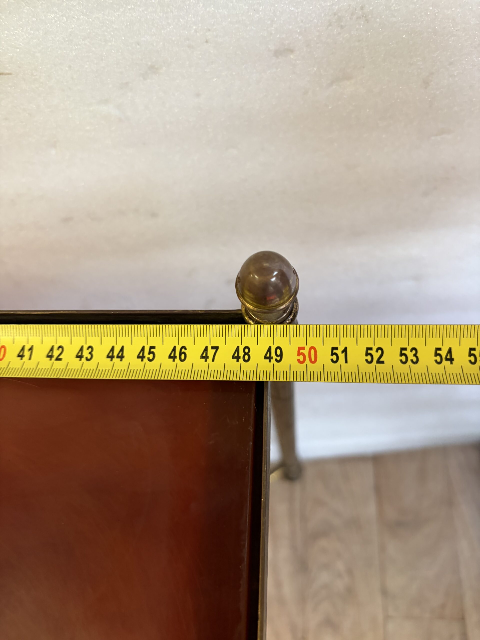 1970s Baguès Maison Table in Gilt Bronze, Amber-Effect Bakelite Top, 38 x 50 x H 46 cm - Image 15