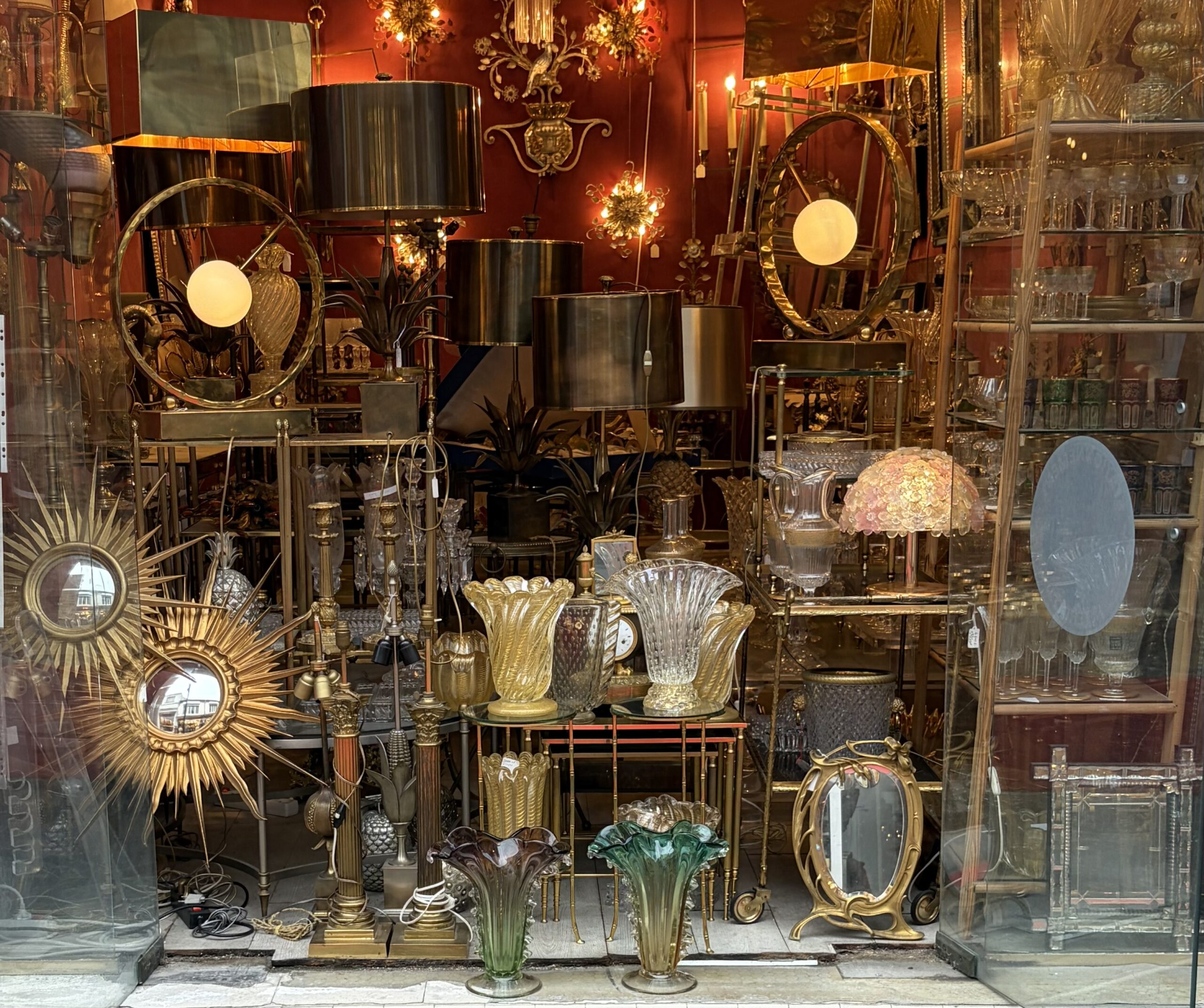 1970′ Paire de Vases Ou Similaires Cristal Murano Non Signé H 33 cm – Image 8