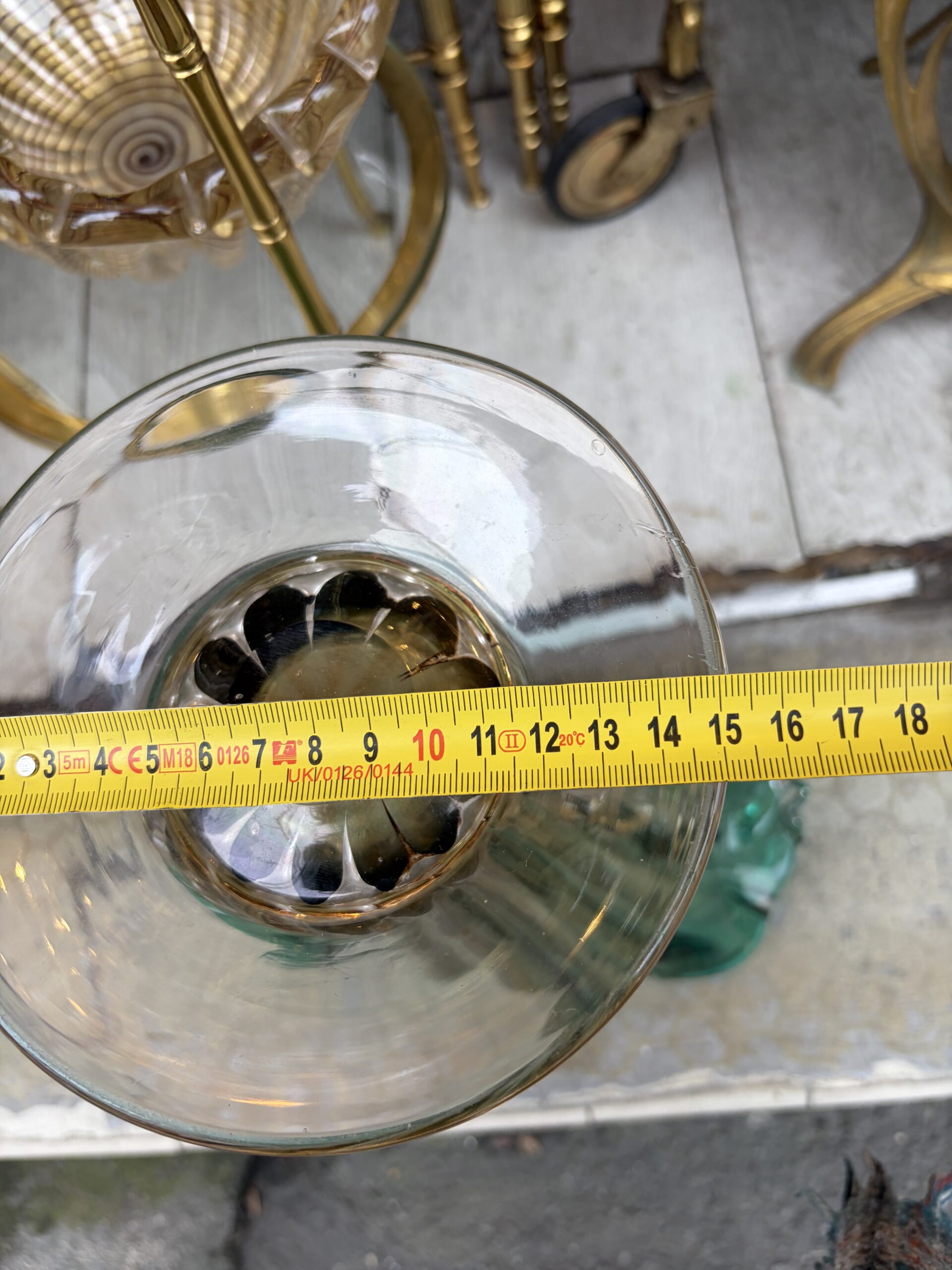 1970′ Paire de Vases Ou Similaires Cristal Murano Non Signé H 33 cm – Image 3