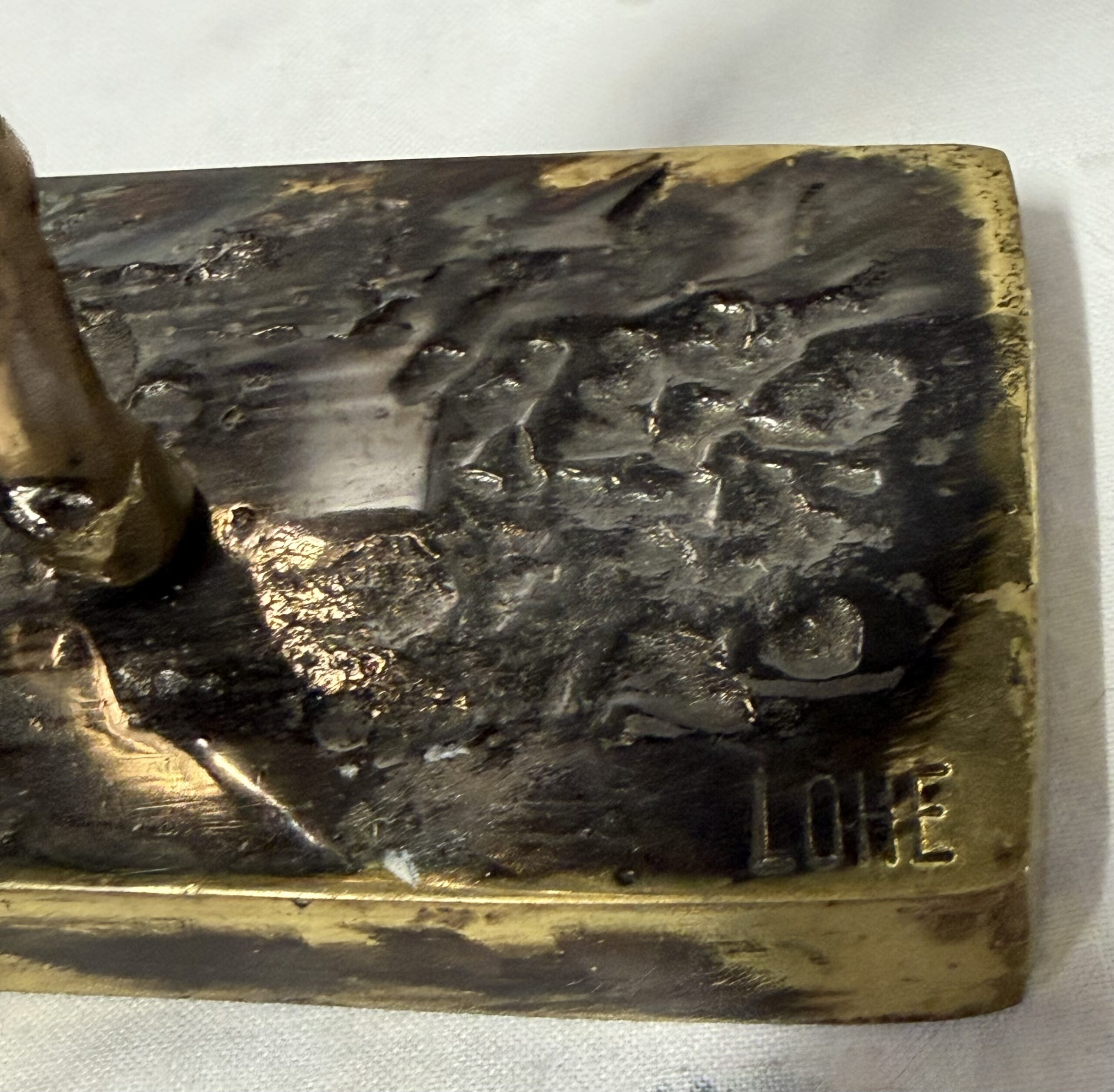 1970/80 ‘The Two Elegant Women with Hats’ Bronze Sculptures, Signed LOHE - Image 16