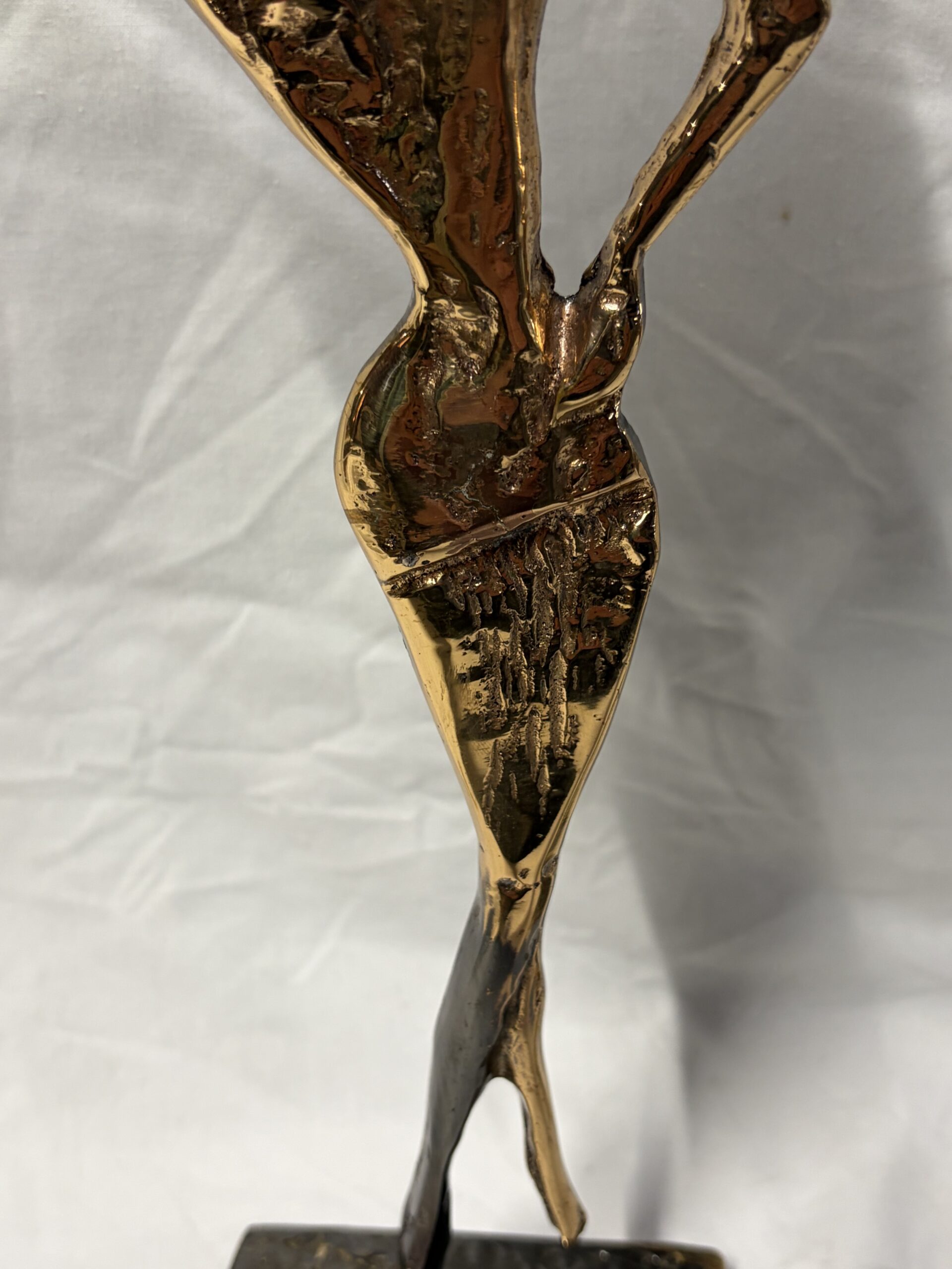 1970/80 ‘The Two Elegant Women with Hats’ Bronze Sculptures, Signed LOHE - Image 14