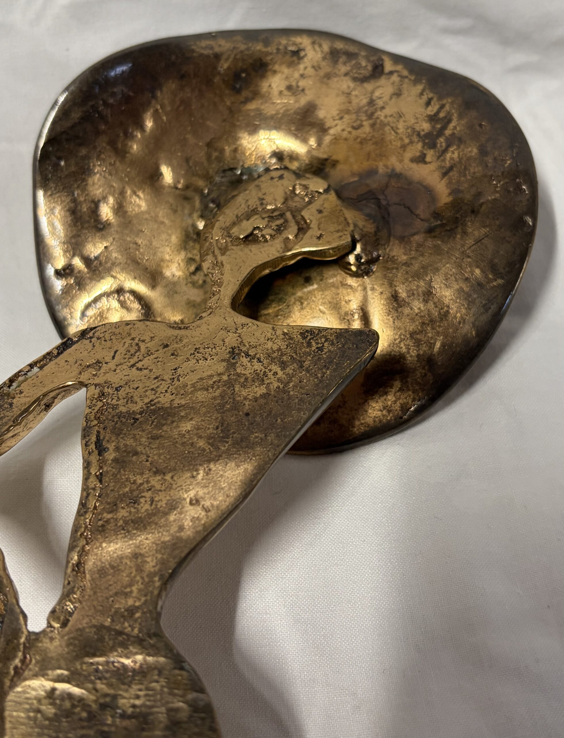 1970/80 ‘The Two Elegant Women with Hats’ Bronze Sculptures, Signed LOHE - Image 11