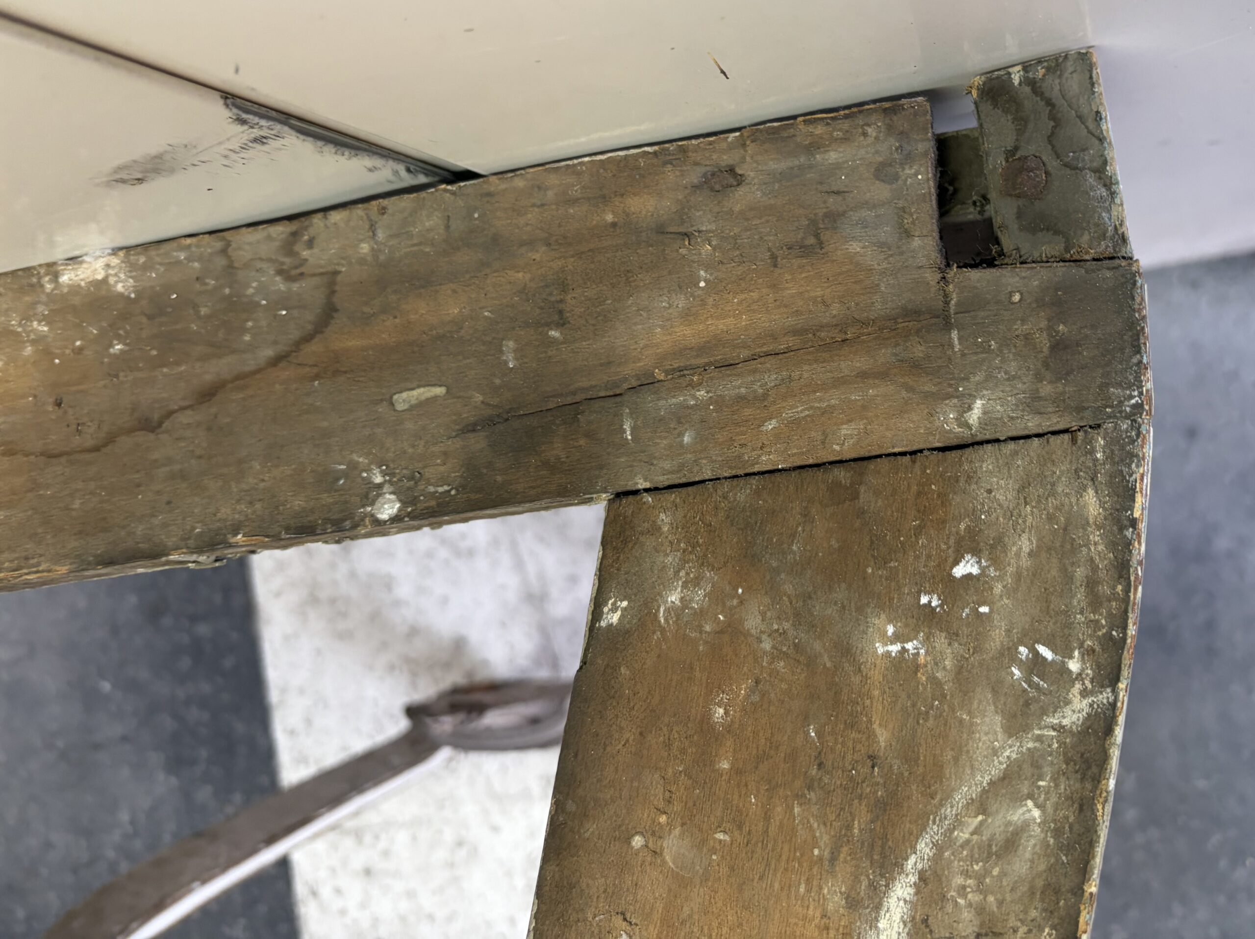 Console Louis 16 Epoque 18ème en Bois Peint A Restaurer – Image 10