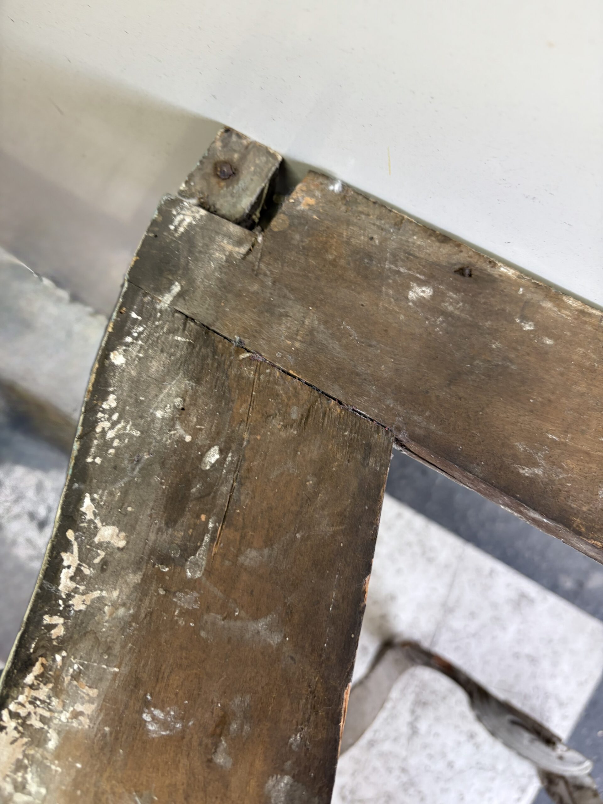 Console Louis 16 Epoque 18ème en Bois Peint A Restaurer – Image 7