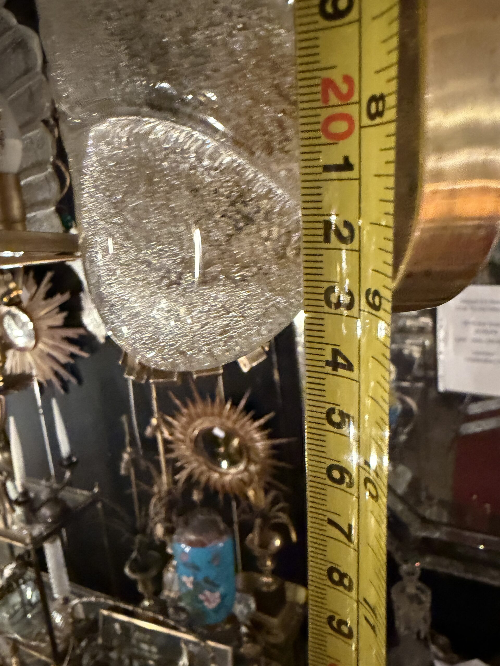 1970′ Lustre 15 Ampoules A 2 Niveaux,Carl Fagerlund Cristal Diamètre 55 x H 77 cm – Image 10