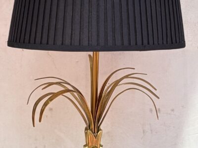 1965 Maison Charles Lampe Palm Tree in Bronze, Signed
