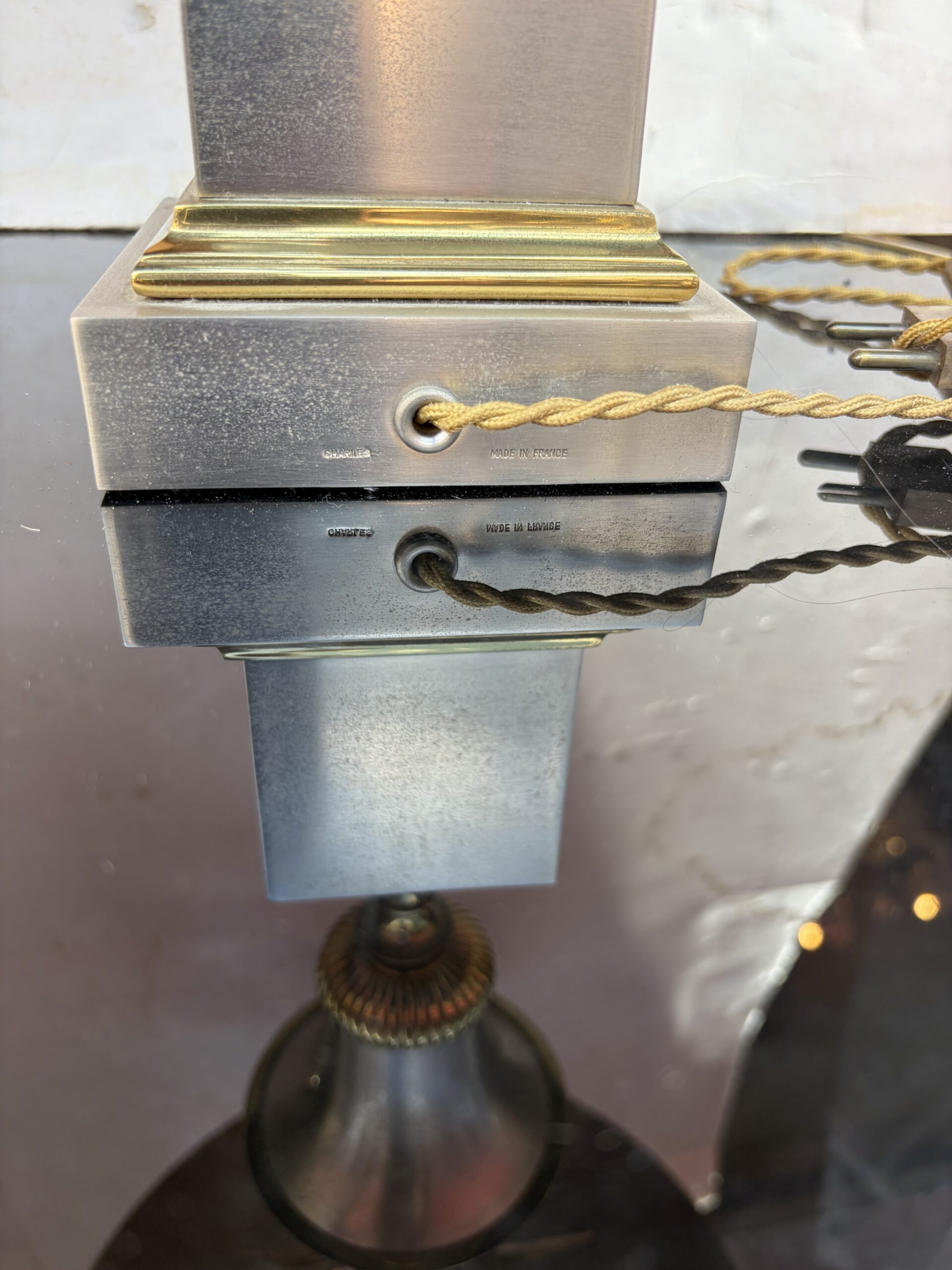 1970′ Maison Charles Lampe Vase medicis En Bronze Signée – Image 15