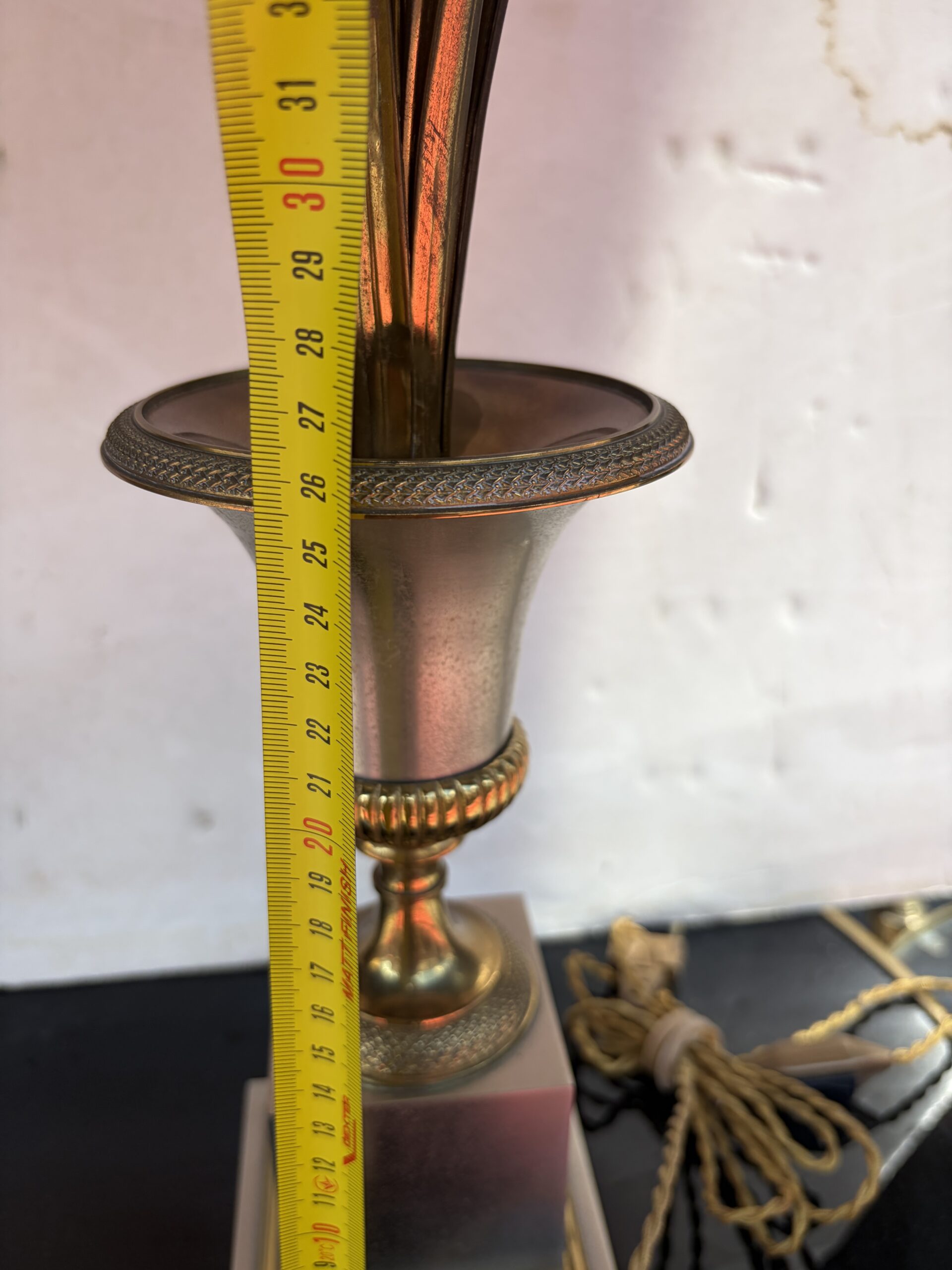 1970′ Maison Charles Lampe Vase medicis En Bronze Signée – Image 4
