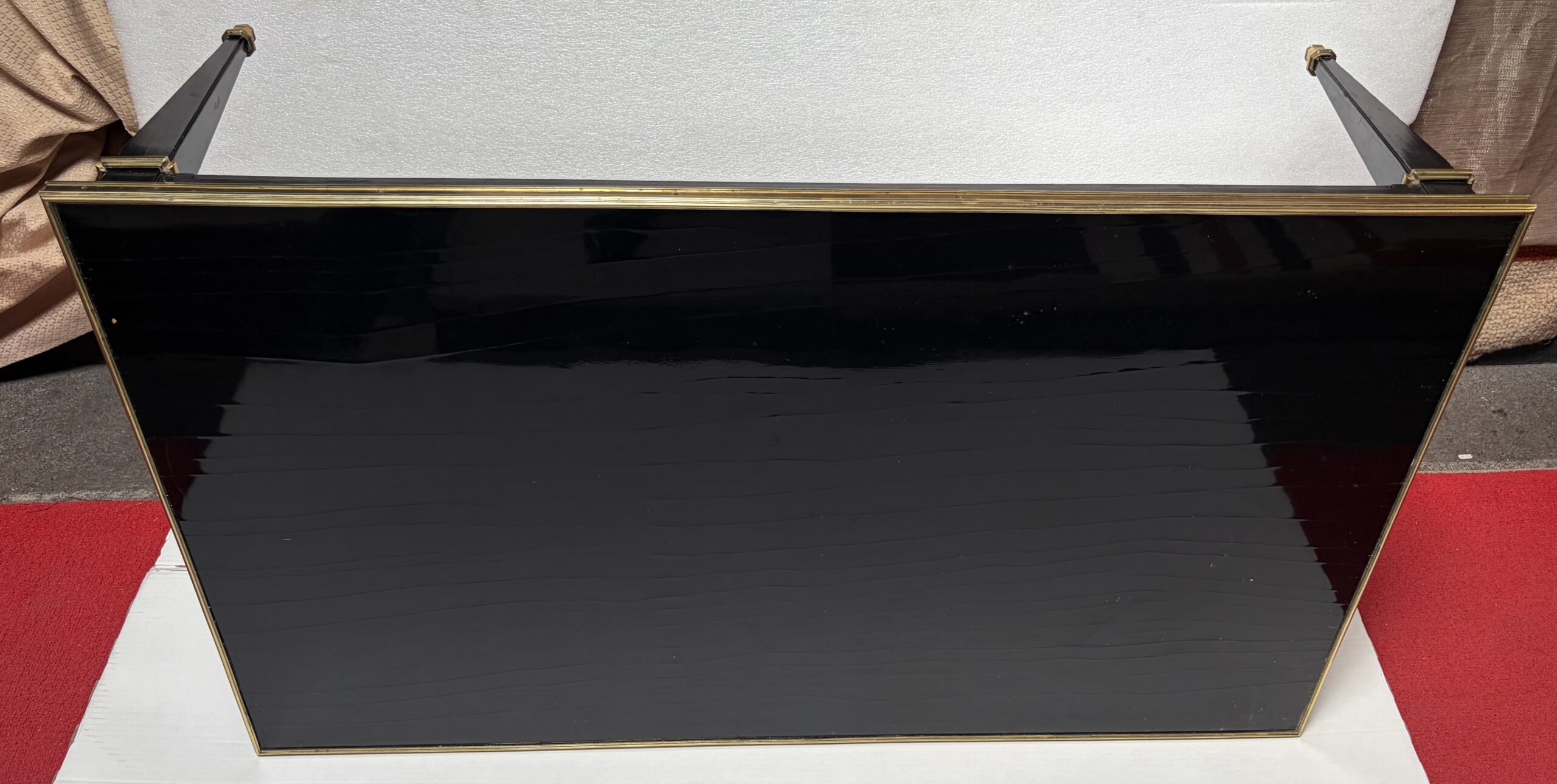 1950/70 Gerard MILLE Pour Maison Jansen Table Basse Bois Laqué Noir 121 x 71 cm – Image 17