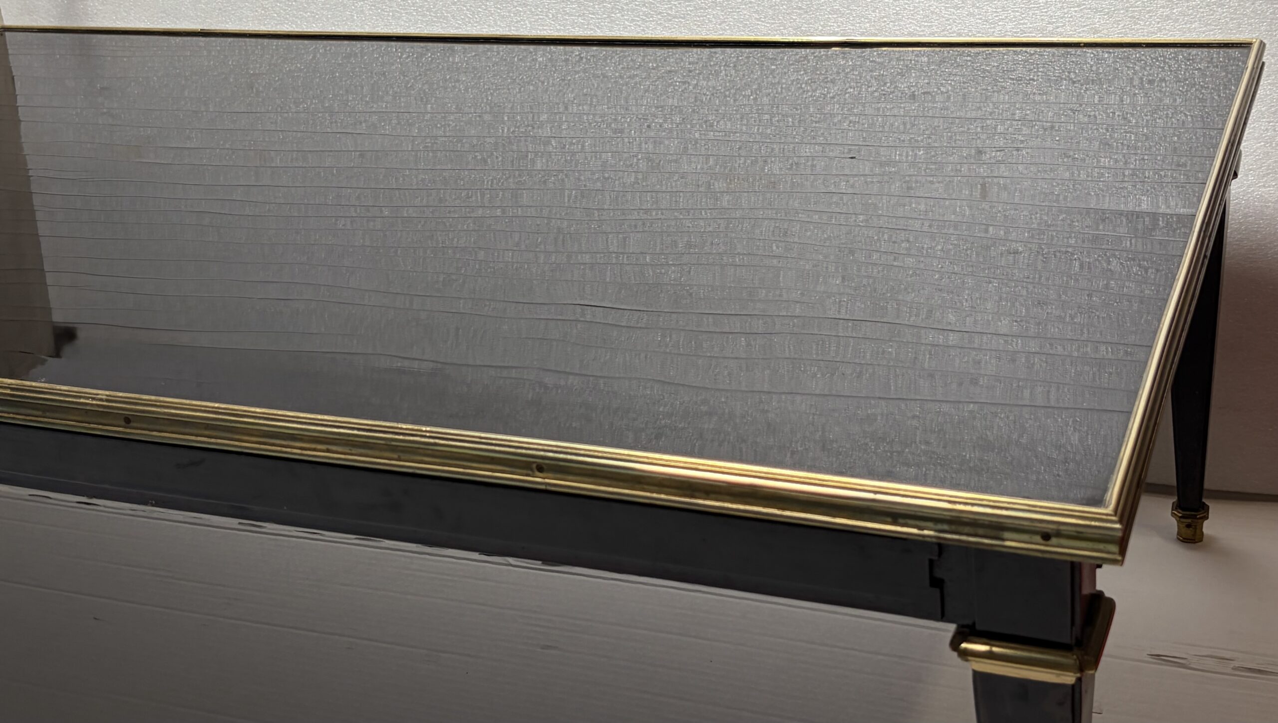 1950/70 Gerard MILLE Pour Maison Jansen Table Basse Bois Laqué Noir 121 x 71 cm – Image 10