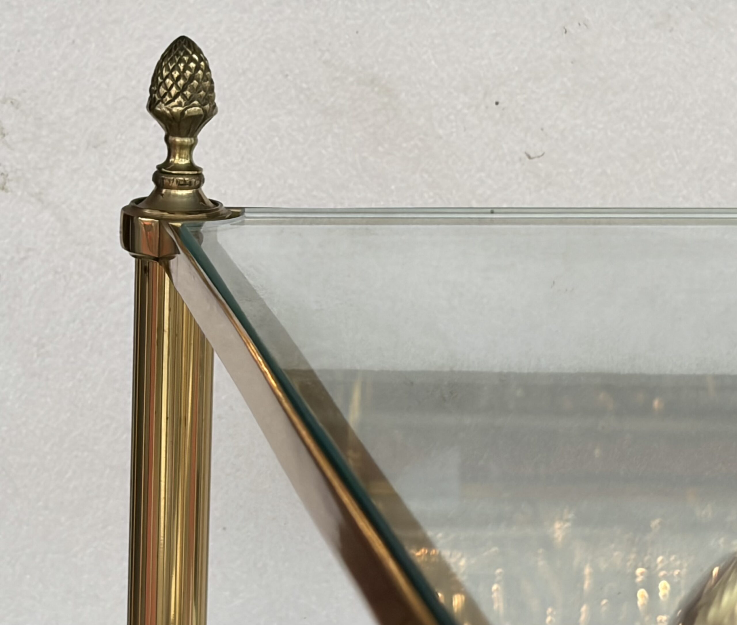 1970s Pair of 5-Tier Bronze Shelves by Maison Baguès, Glass Tops, 36.5 x 54 x 163 cm - Image 14