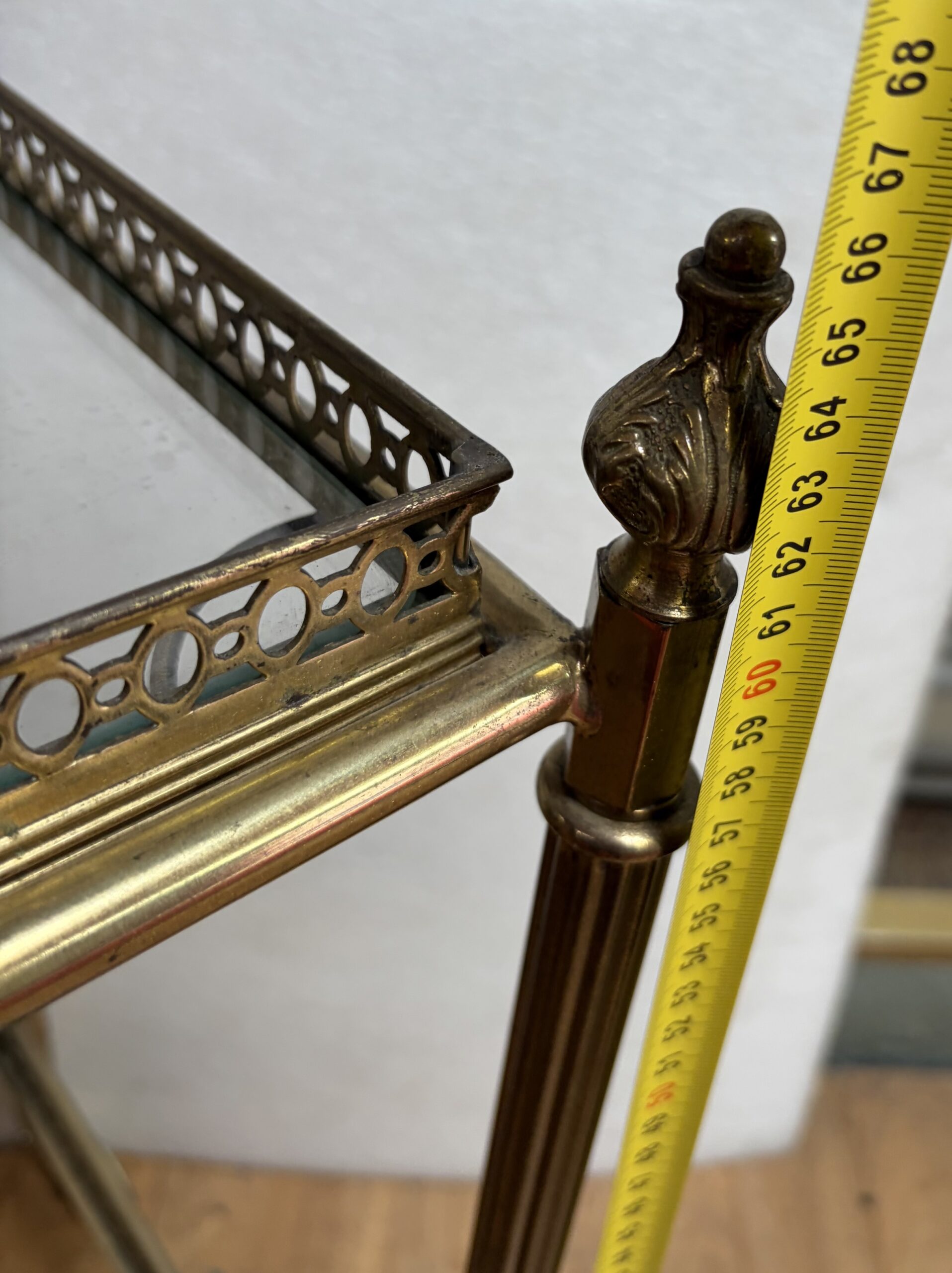 1970′ Paire De Bars Roulants en Bronze Avec Galeries Style Maison Baguès Décor Napoléon 3 – Image 2
