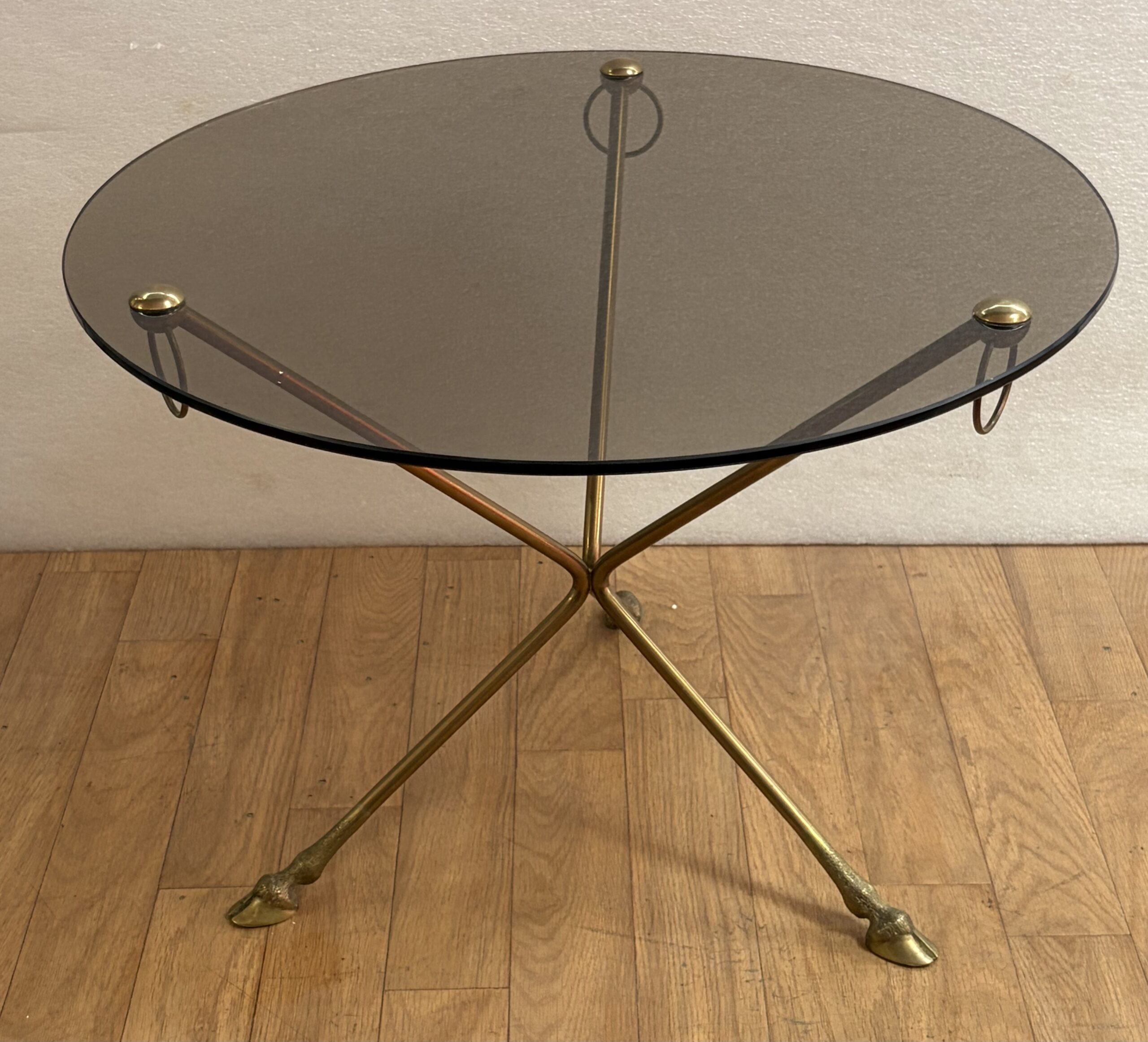 1950s–1970s Maison Jansen Bronze Tripod Side Table