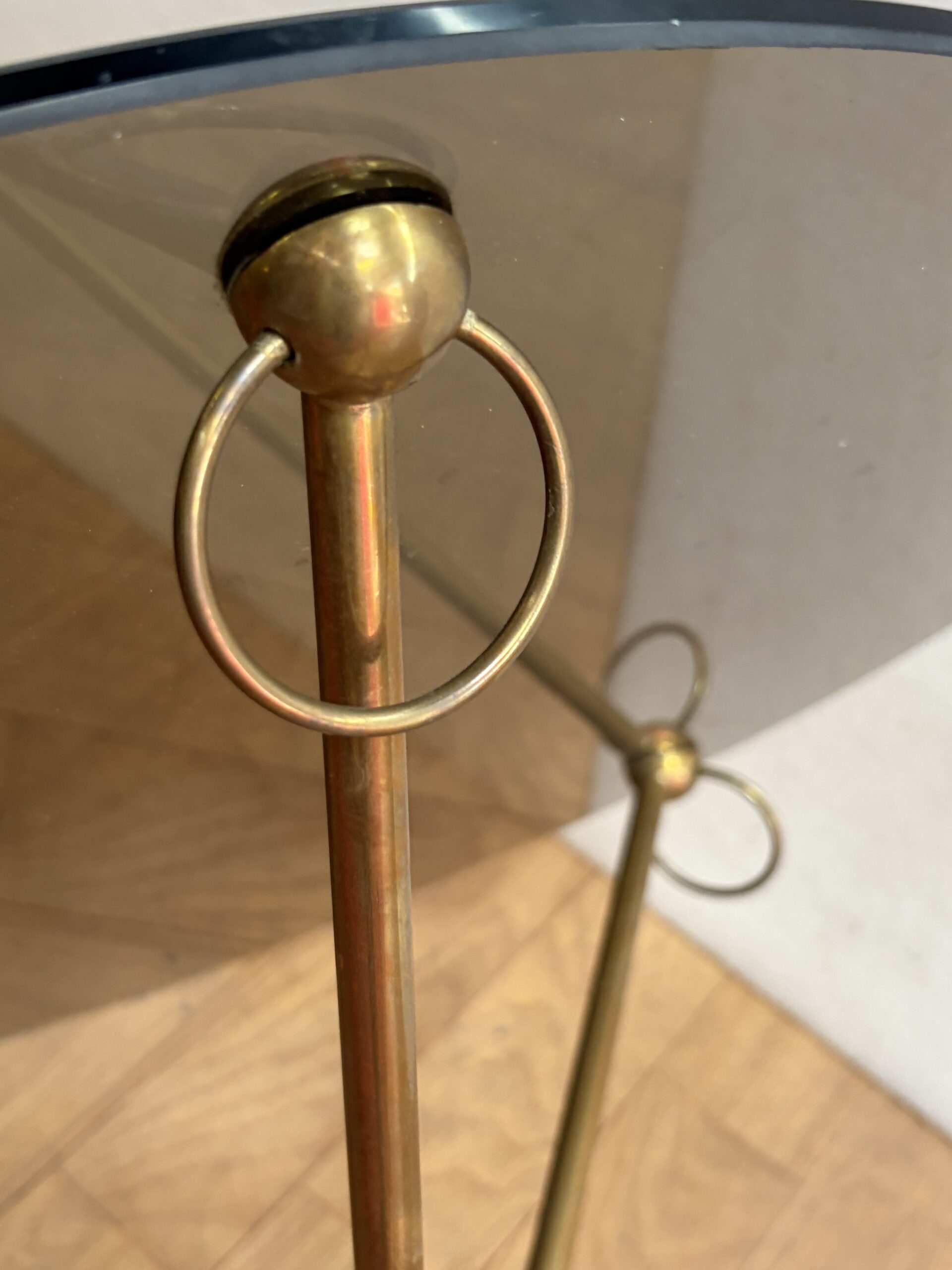 1950s–1970s Maison Jansen Bronze Tripod Side Table - Image 4