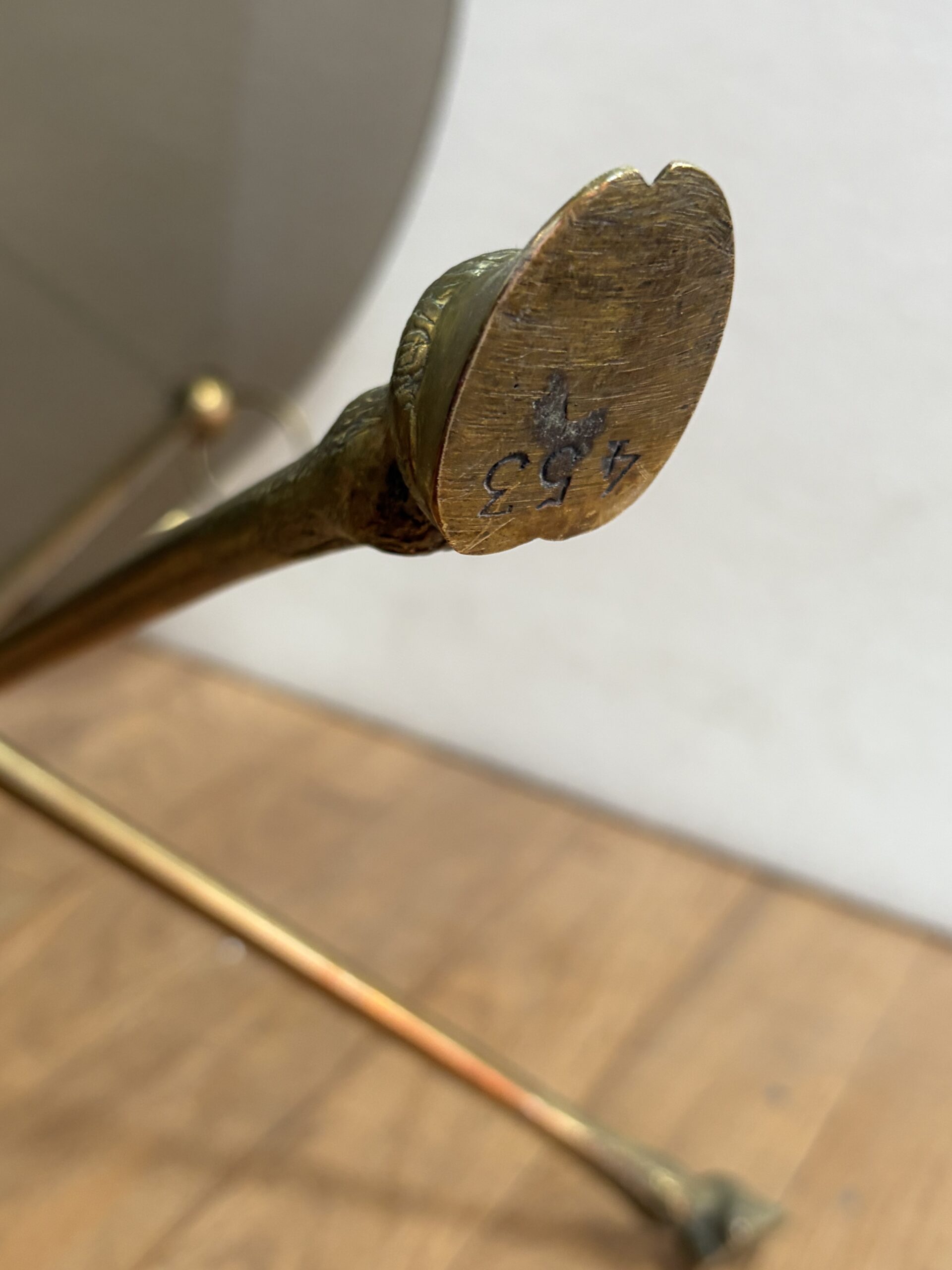 1950s–1970s Maison Jansen Bronze Tripod Side Table - Image 2