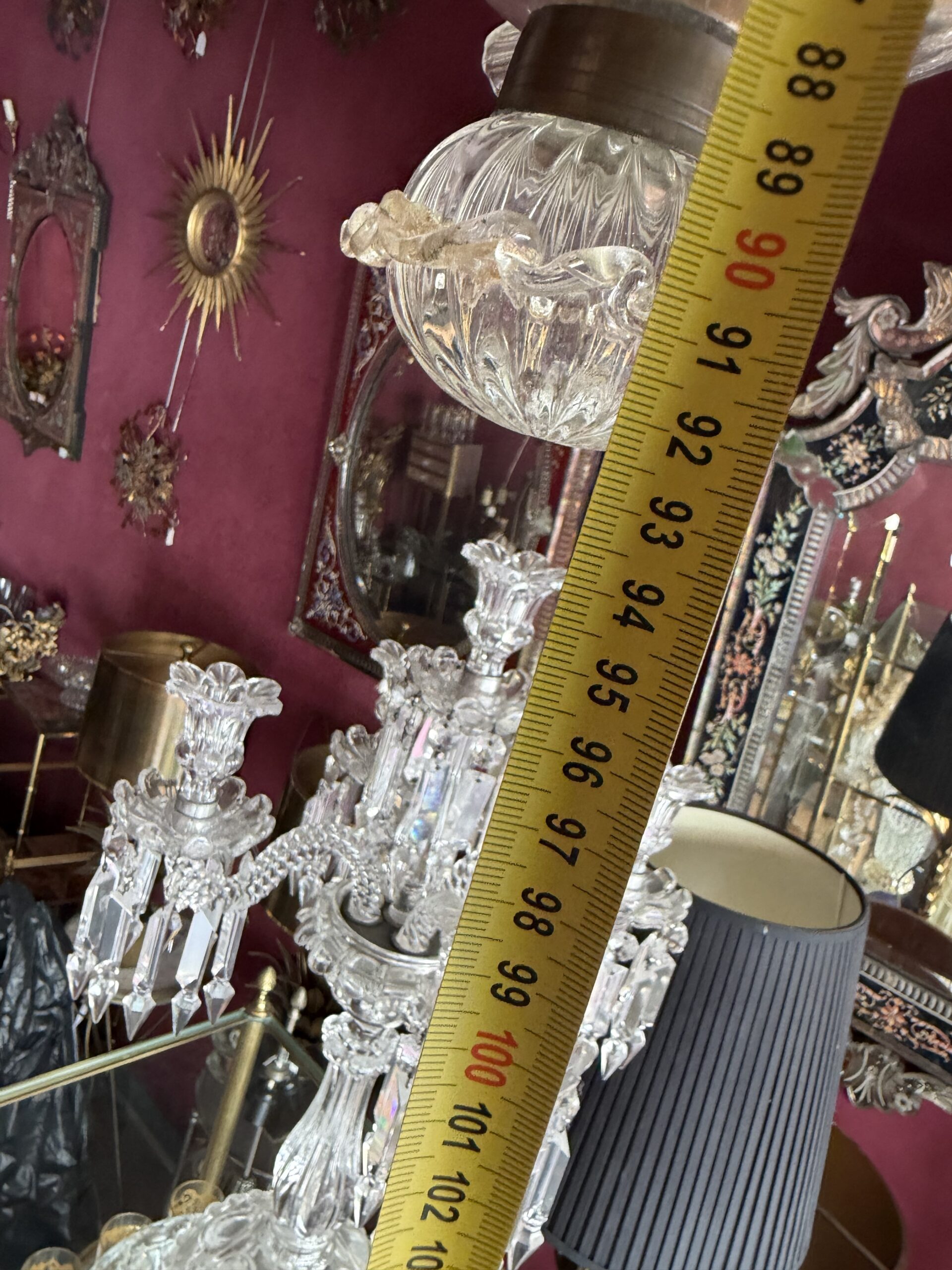 1950s–1970s Barovier & Toso “Jet d’Eau” 5-Arm Chandelier from Murano, H 92, Ø 70 cm - Image 4