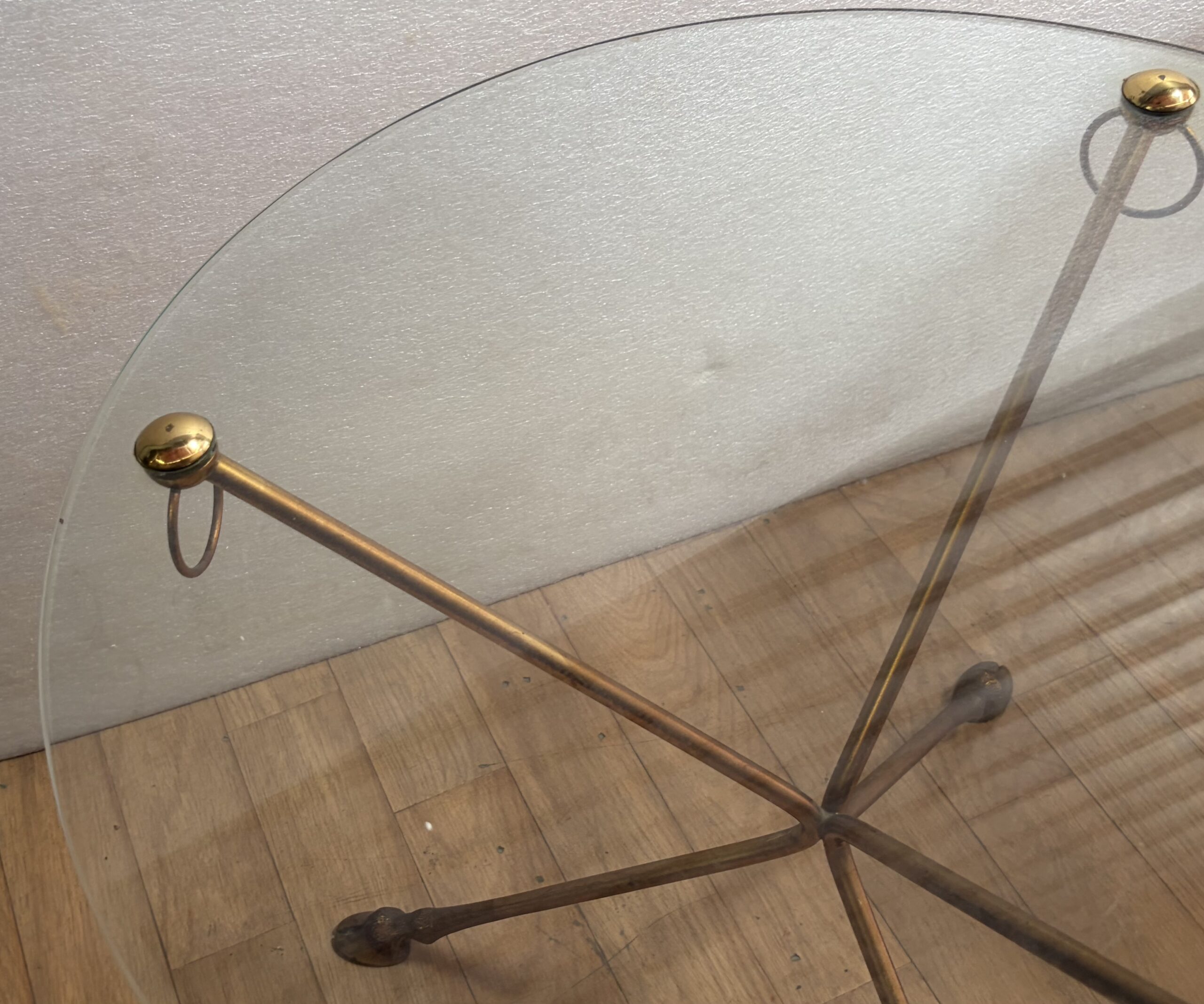 1950s–1970s Pair of Bronze Tripod Side Tables by Maison Jansen - Image 5