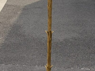 1970s Bronze Floor Lamp by Maison Charles Decor, Palm Design, H 180