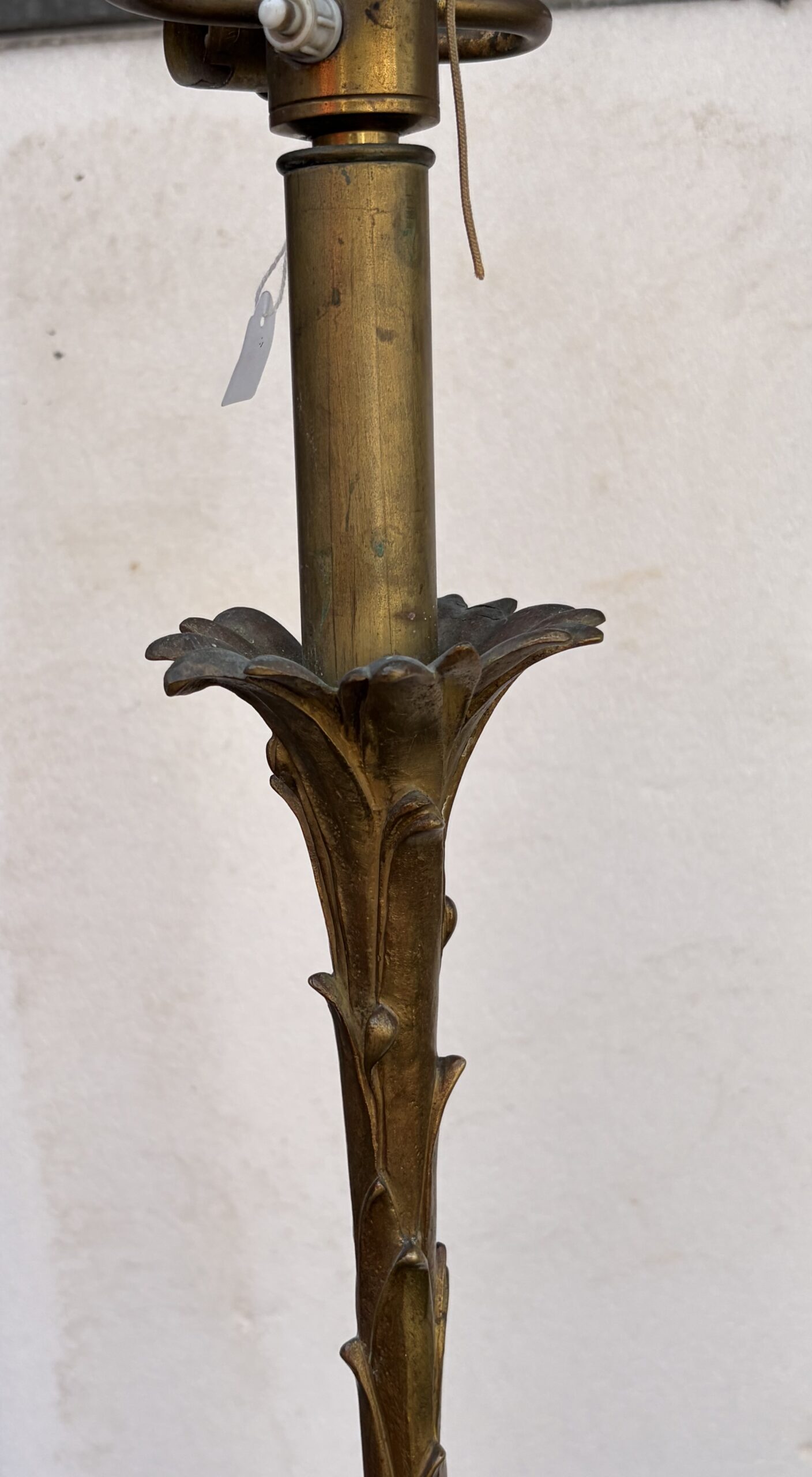 1970s Pair of Bronze Floor Lamps by Maison Bagués, “Decor Palmier” Design, H 160 - Image 6