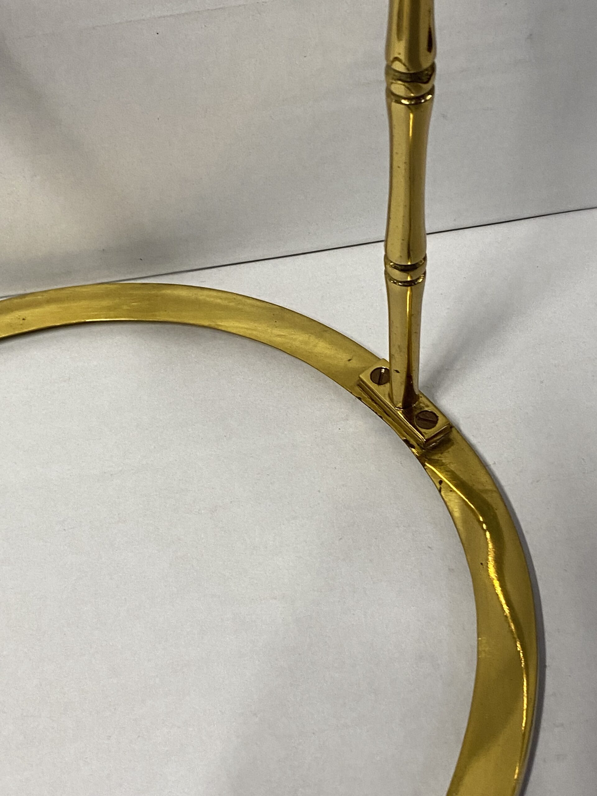 1970′ 2 Paires de Guéridons Bronze Doré Maison Bagués Décor Bambou ø 24 X H 50 cm – Image 17